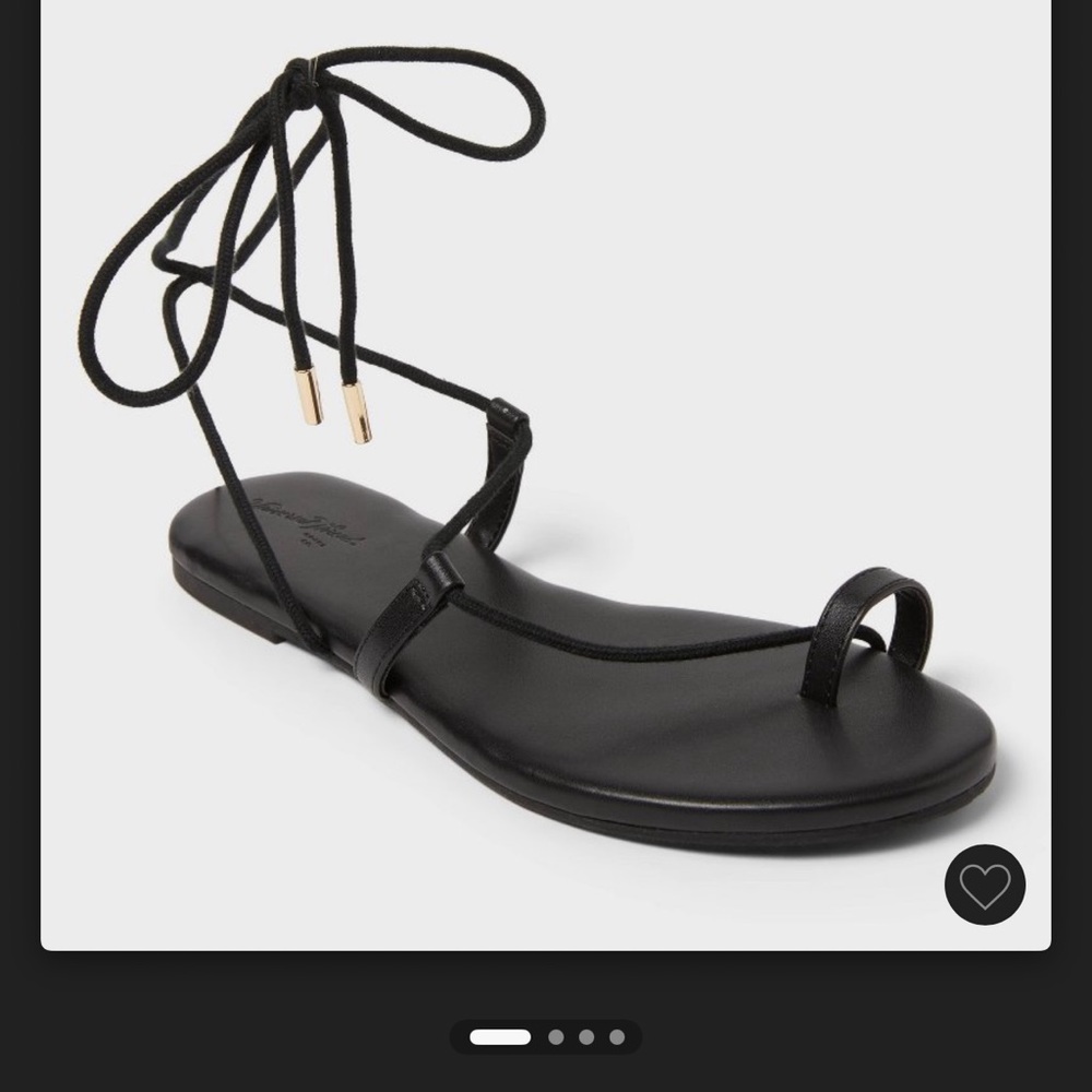 Universal Thread Black Tie Sandals